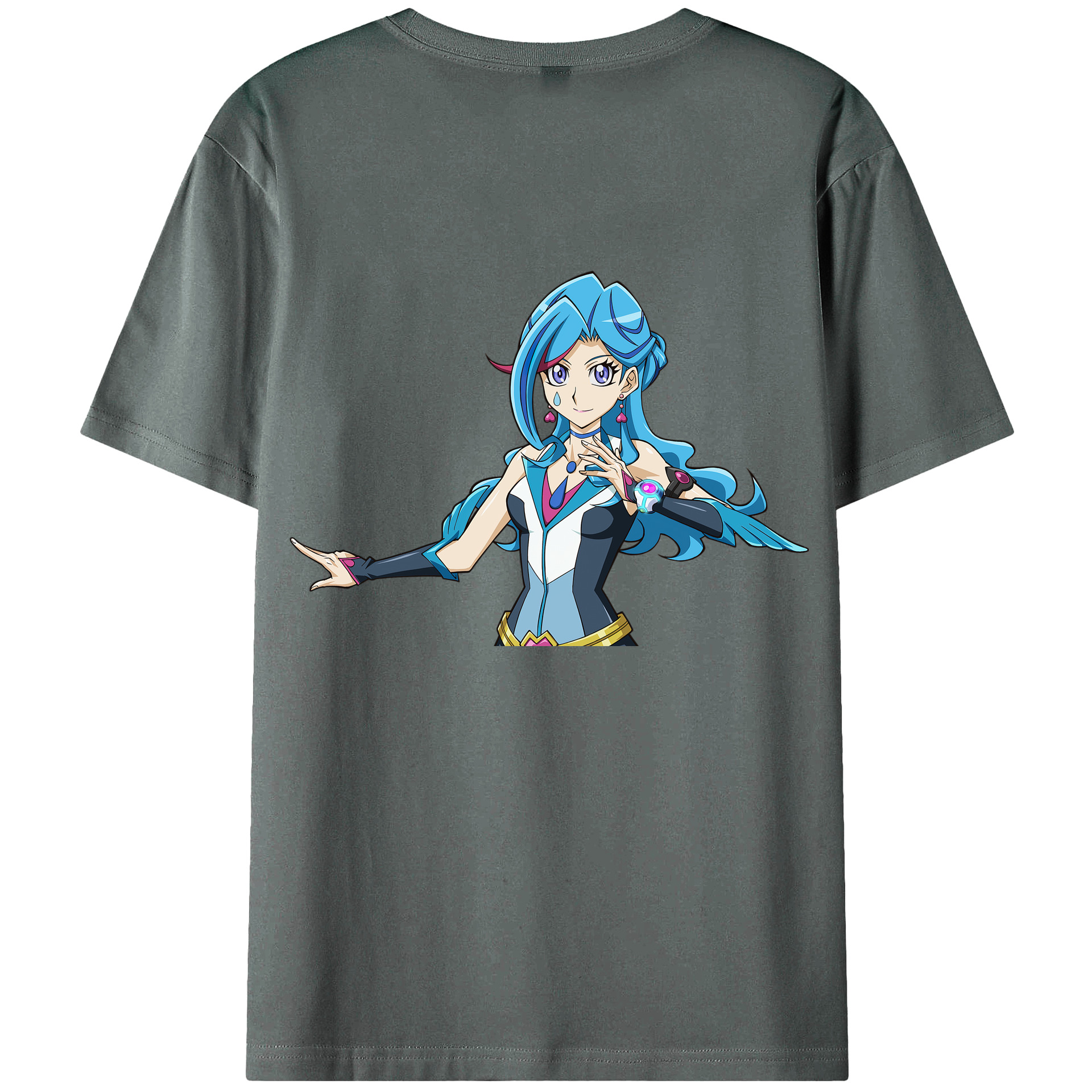 （画像用） 遊☆戯☆王 Yu-Gi-Oh! 綿100％ メンズ半袖Tシャツ（バックプリント） 通気性